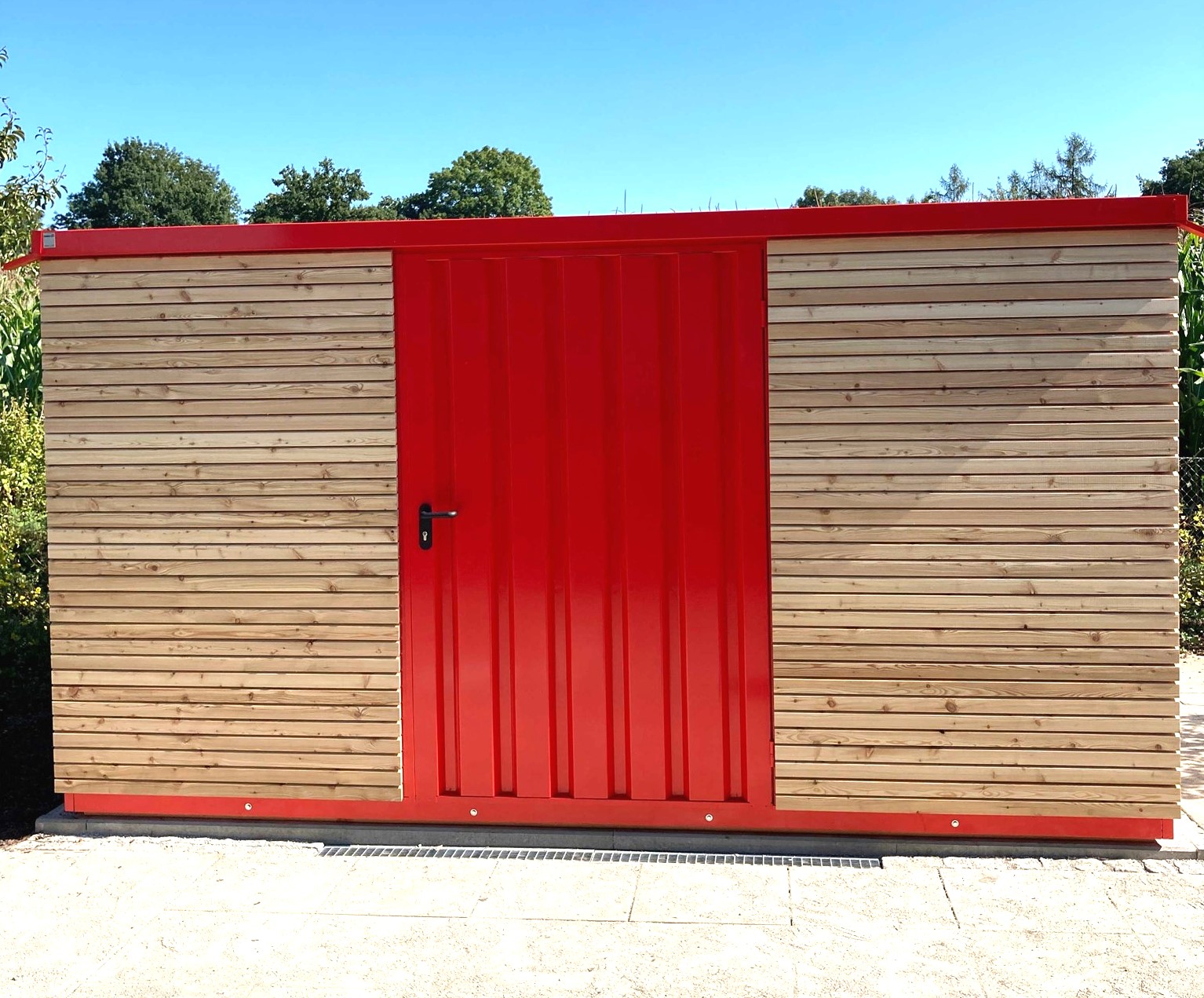 Siebau-Gardenboxx_rot Siebau Gardenboxx Kidsboxx 411 die Wände der Gardenboxx mit einer Holzlattung zu verkleiden.