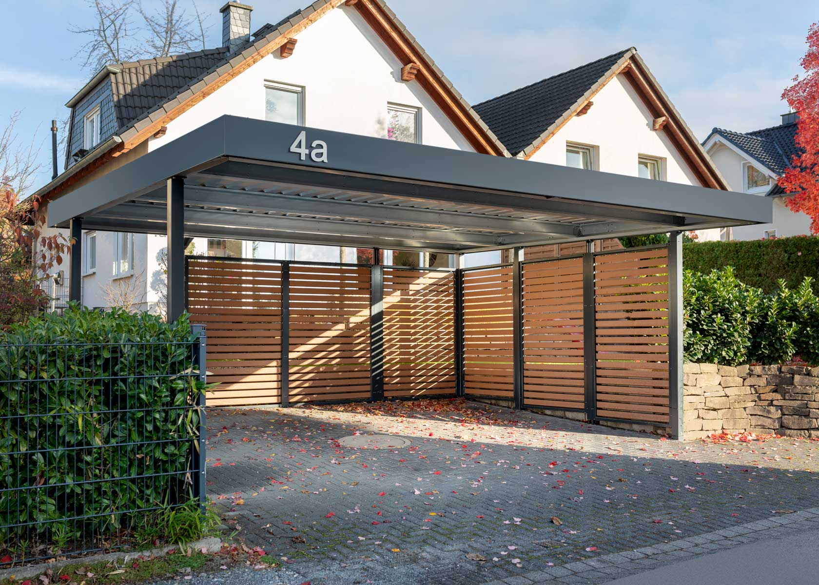 Siebau Metall Carport 5.89 breit anthrazit. Günstig bei HWG-Tec kaufen!