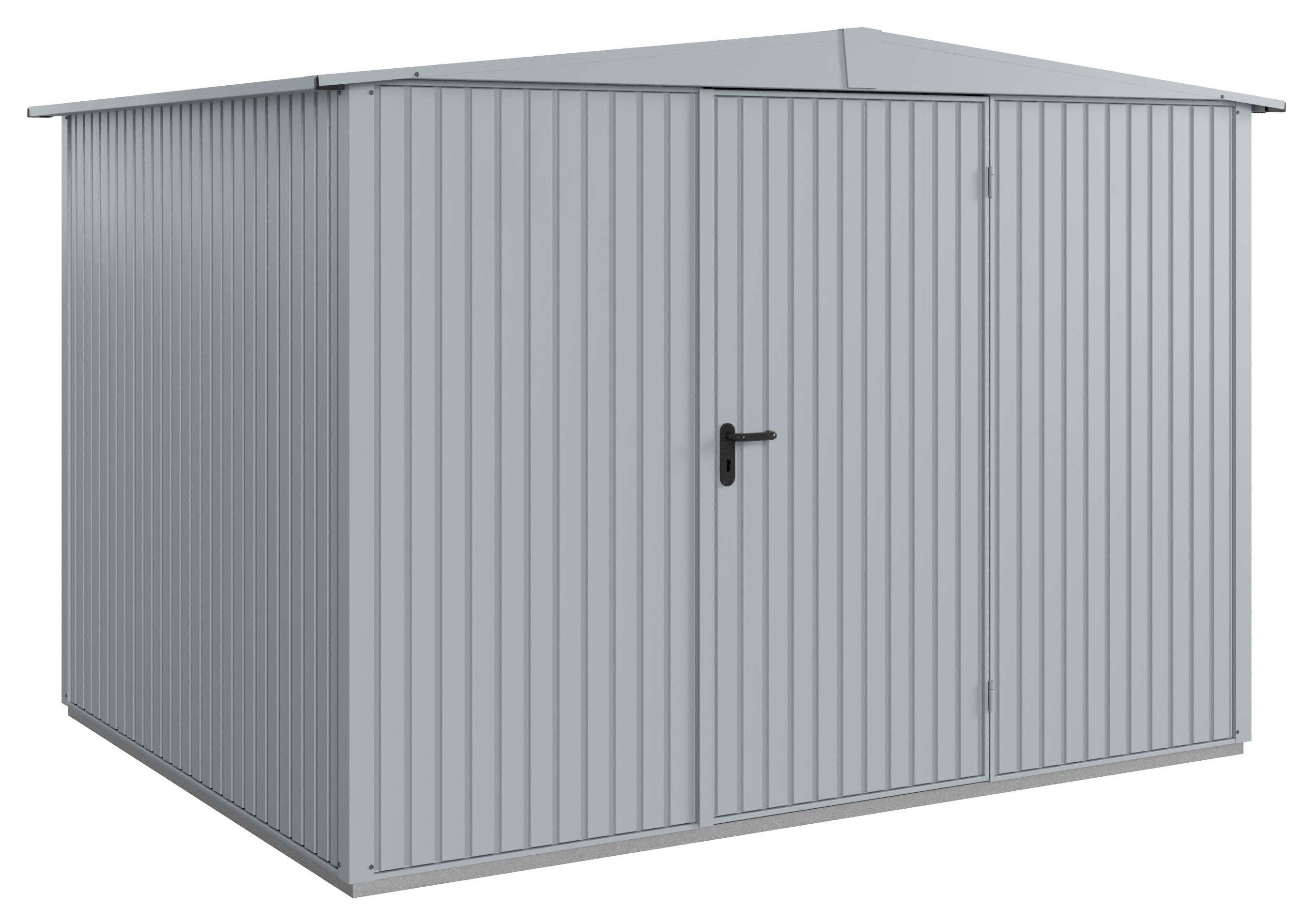 Hörmann Gerätehaus Classic-Satteldach Typ3 RAL7040 1flgl-Türe Hörmann Gerätehaus Classic-Satteldach Typ3 RAL7040 1flgl-Türe