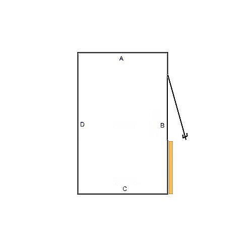Drittel Wand Pos 2 Türe