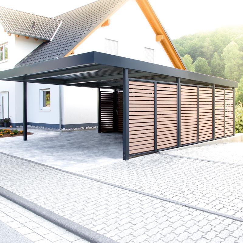 Siebau Carport CP 300 Flachdach-Carport günstig und frei Haus bei HWG-Tec kaufen.