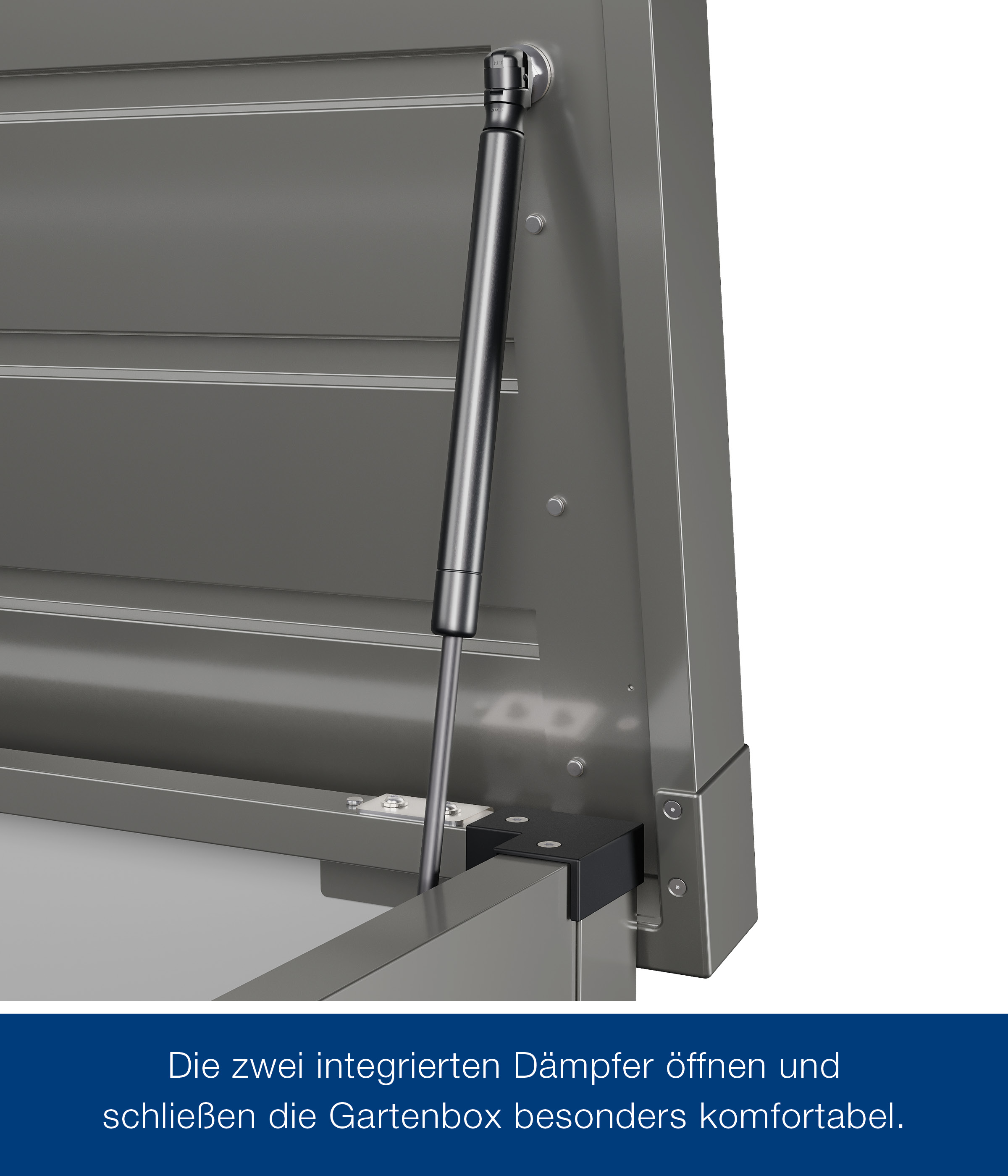 Gartenbox Juno Modern 1620 graualuminium 