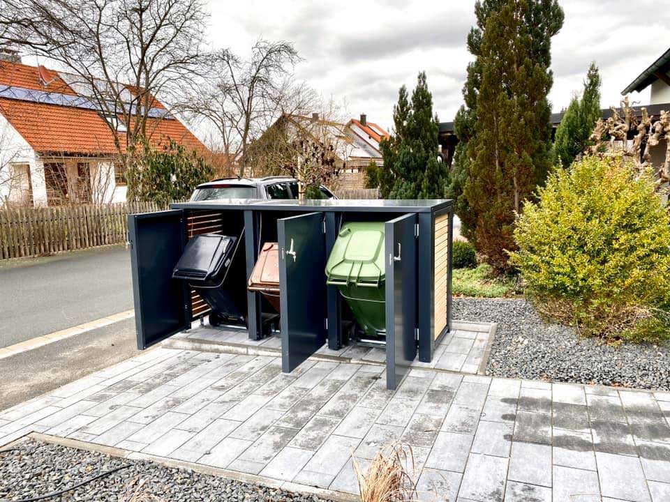 siebau-muelltonnenbox-04 Siebau 3-er Mülltonnenbox geöffnet