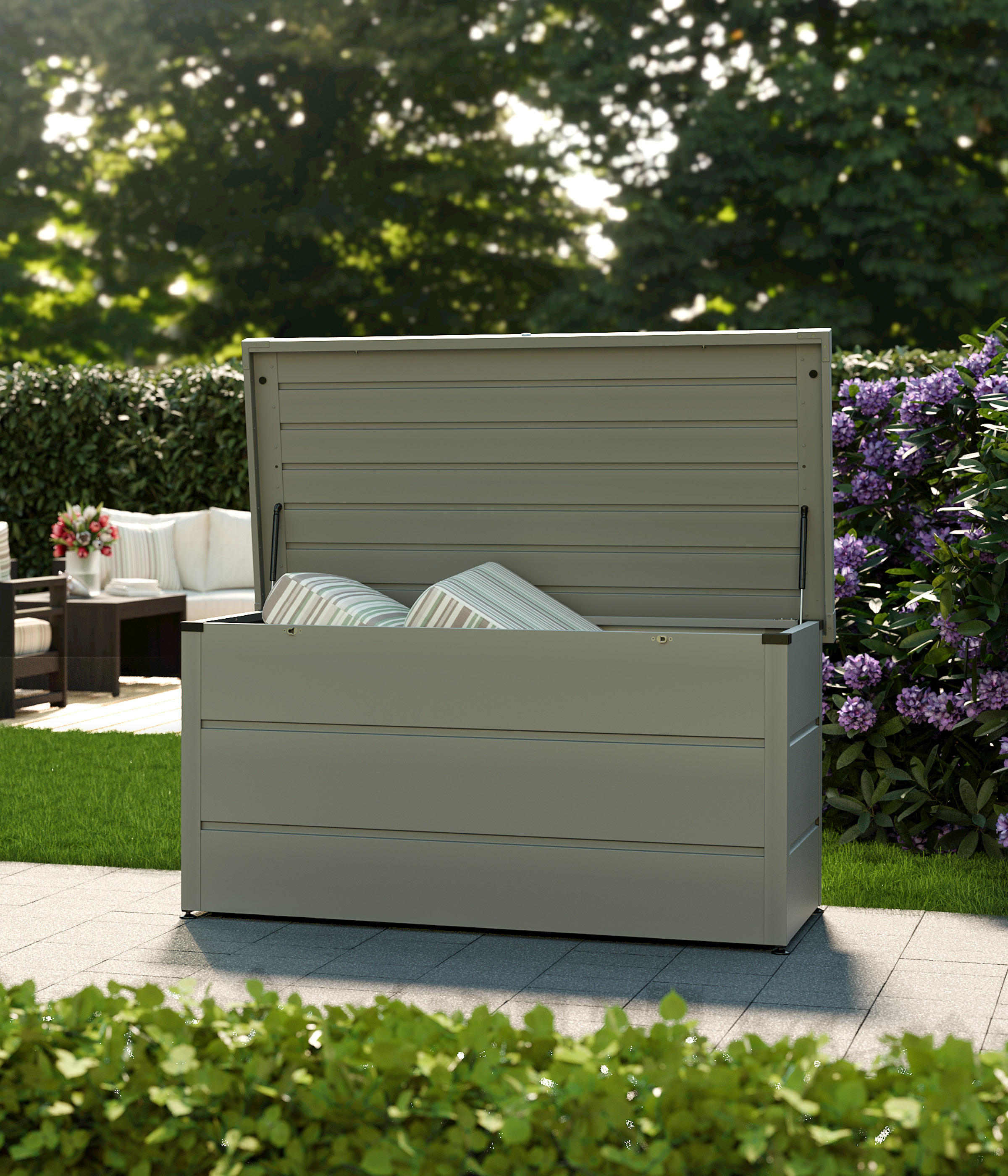 Gartenbox Juno Modern 1320 graualuminium Gartenbox Juno Modern 1320 graualuminium