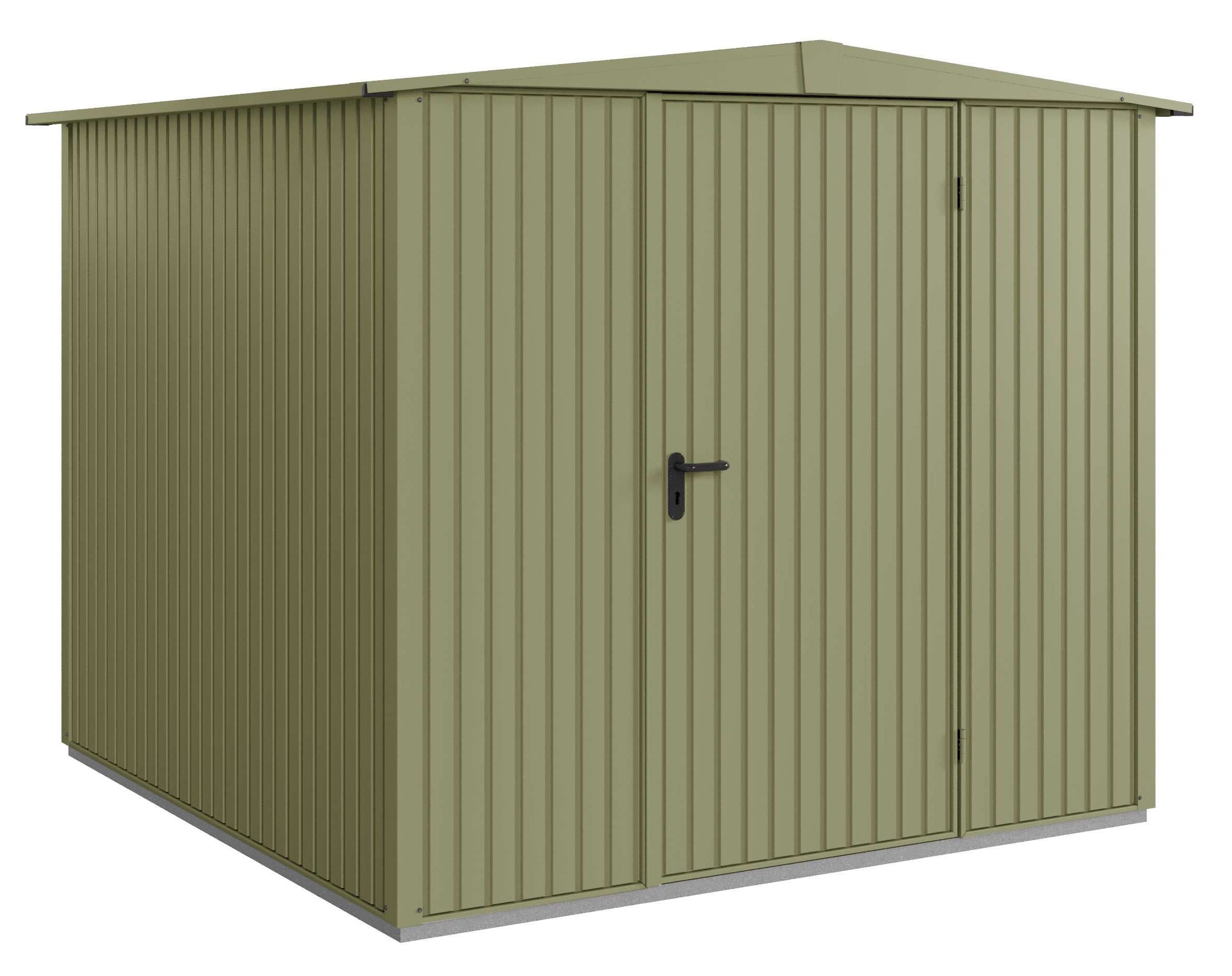 Hörmann Gerätehaus Classic-Satteldach Typ2 RAL6013 1flgl-Türe Hörmann Gerätehaus Classic-Satteldach Typ2 RAL6013 1flgl-Türe