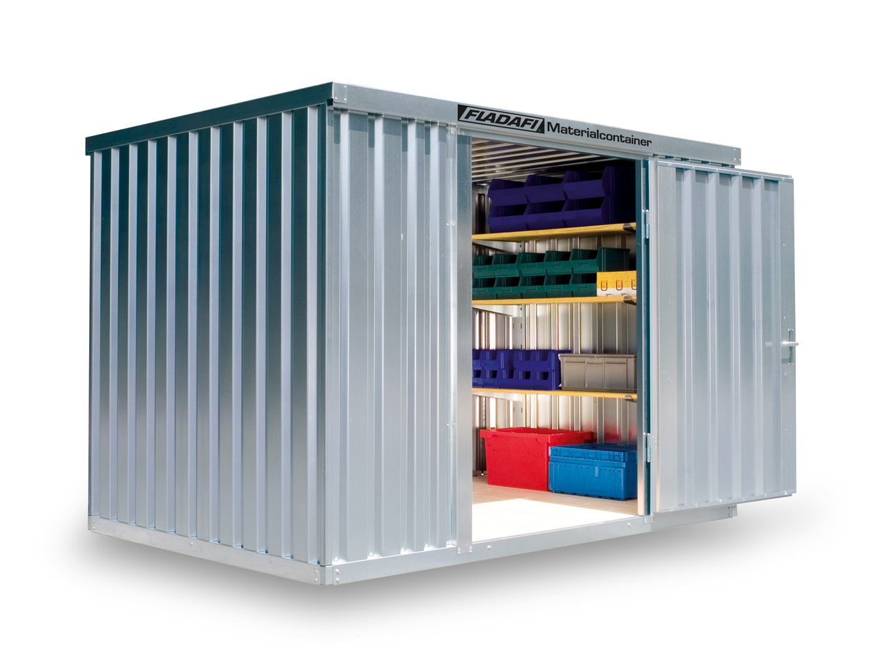FLADAFI Materialcontainer MC 1300 ✔️ günstig bei HWG-Tec kaufen ✔️ mit Holzboden ✔️