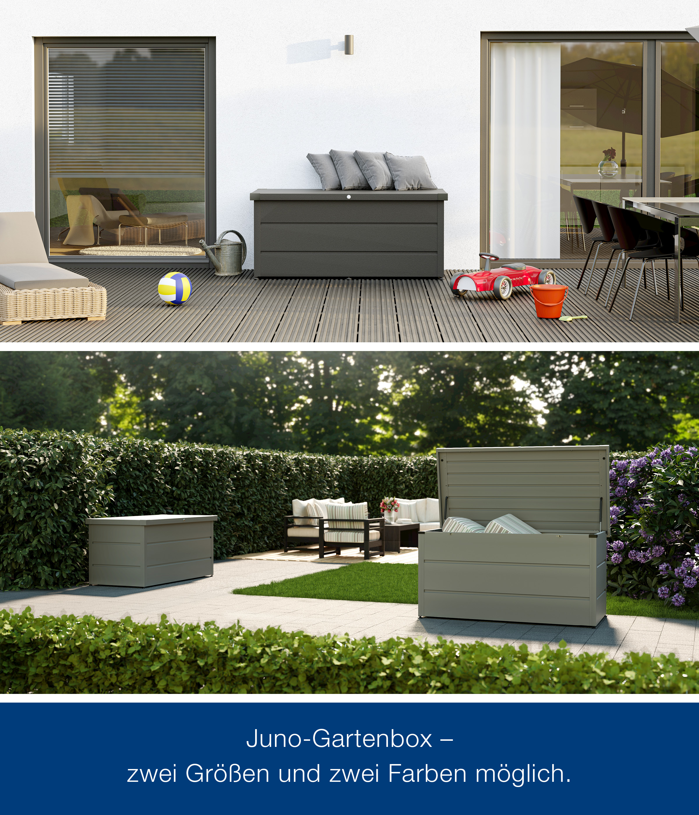 Gartenbox Juno Modern 1320 anthrazitgrau