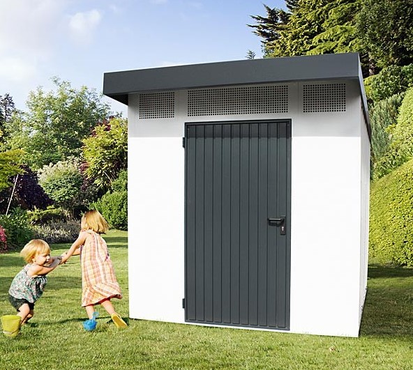 Siebau Pultdach Gerätehaus PGH Siebau Metallgerätehaus PGH 9 günstig bei HWG-Tec kaufen.