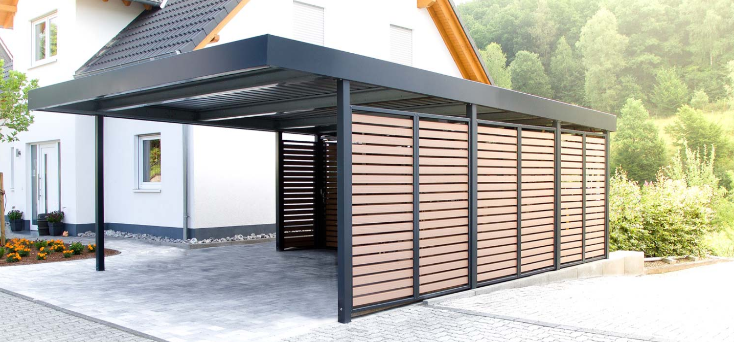 Siebau Carport mit Wandfelder