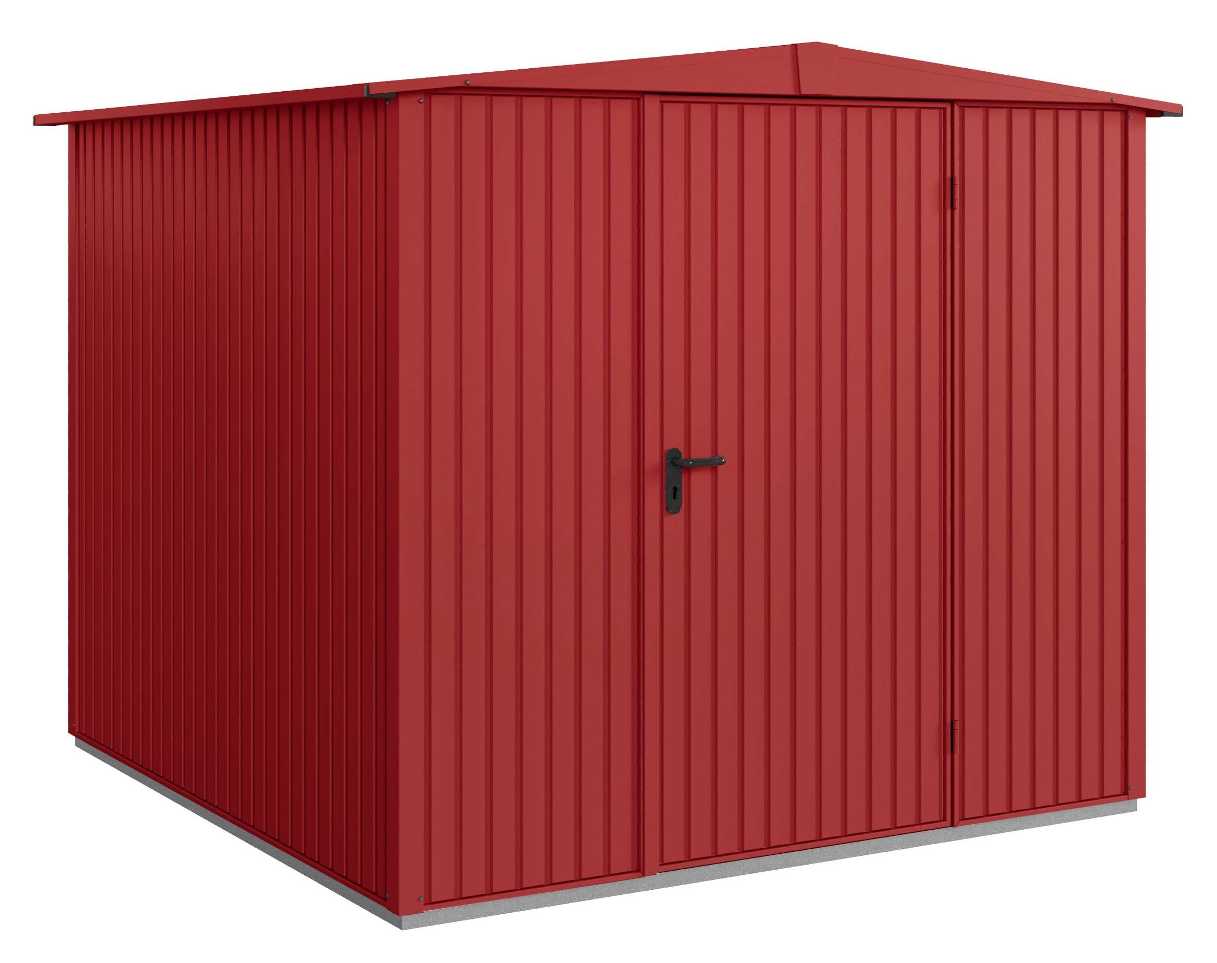Hörmann Gerätehaus Classic-Satteldach Typ2 RAL3004 1flgl-Türe Hörmann Gerätehaus Classic-Satteldach Typ2 RAL3004 1flgl-Türe