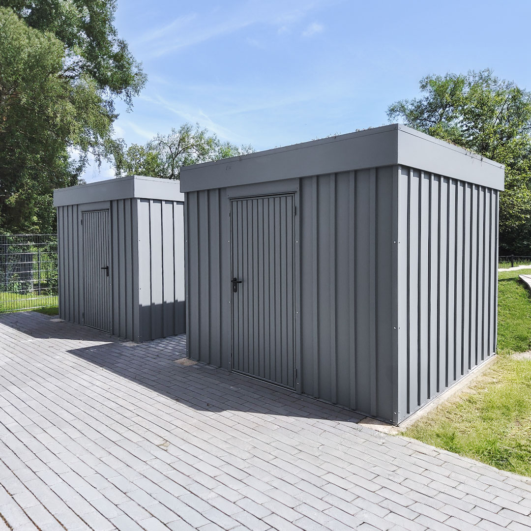 MZH4 Metallgerätehaus Strukturwand MZH4 Metallgerätehaus Strukturwand