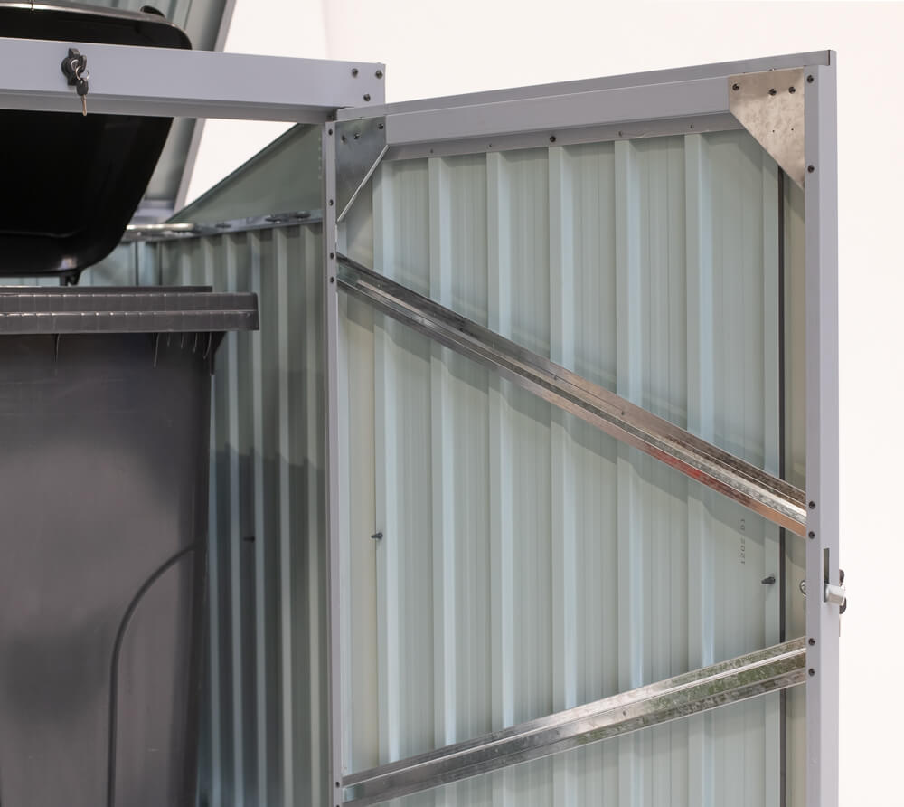 Westmann Mülltonnenbox und Gerätebox 1-fach Türflügel