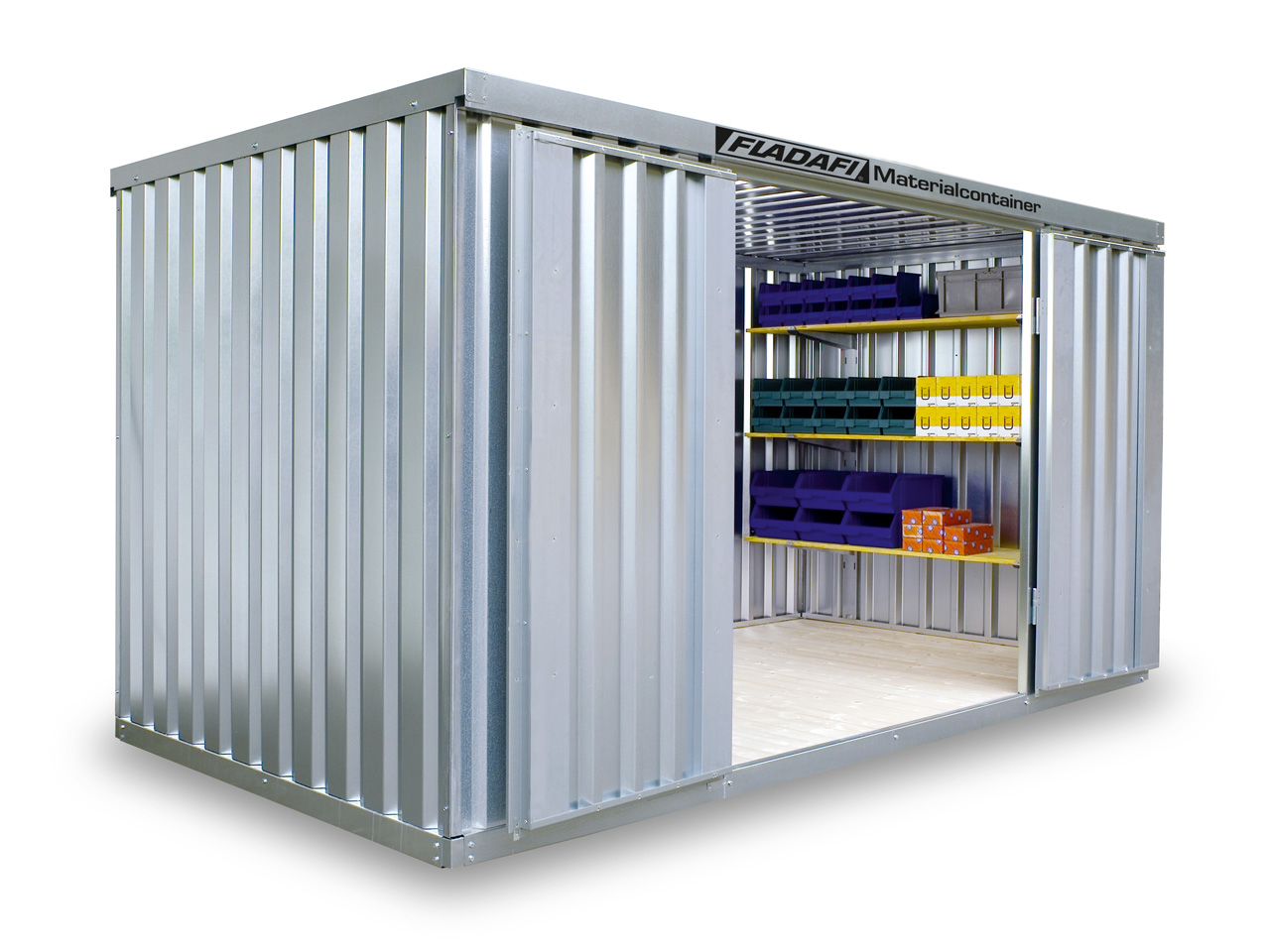 FLADAFI Materialcontainer MC 1400 ✔️ günstig bei HWG-Tec kaufen! ✔️ mit Holzboden ✔️