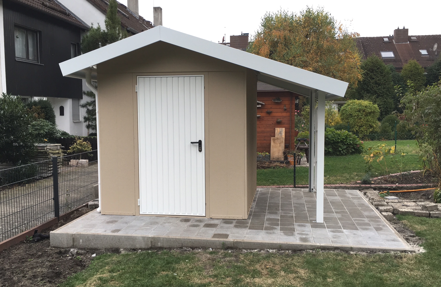 Siebau-SGH-SD-Kunde4gN0NtiMwtRmNP Siebau Metallgerätehaus SGH-SD9 mit Schleppdach - Kundenfoto2