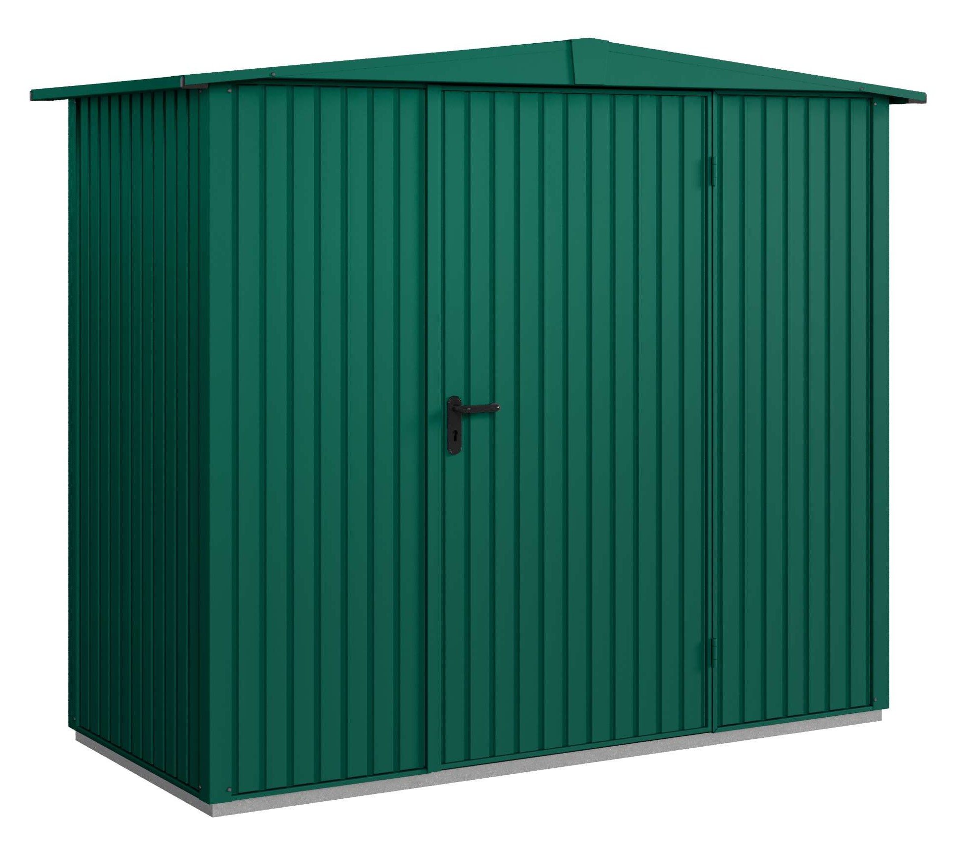 Hörmann Gerätehaus Classic-Satteldach Typ1 RAL6005 1flgl-Türe Hörmann Gerätehaus Classic-Satteldach Typ1 RAL6005 1flgl-Türe
