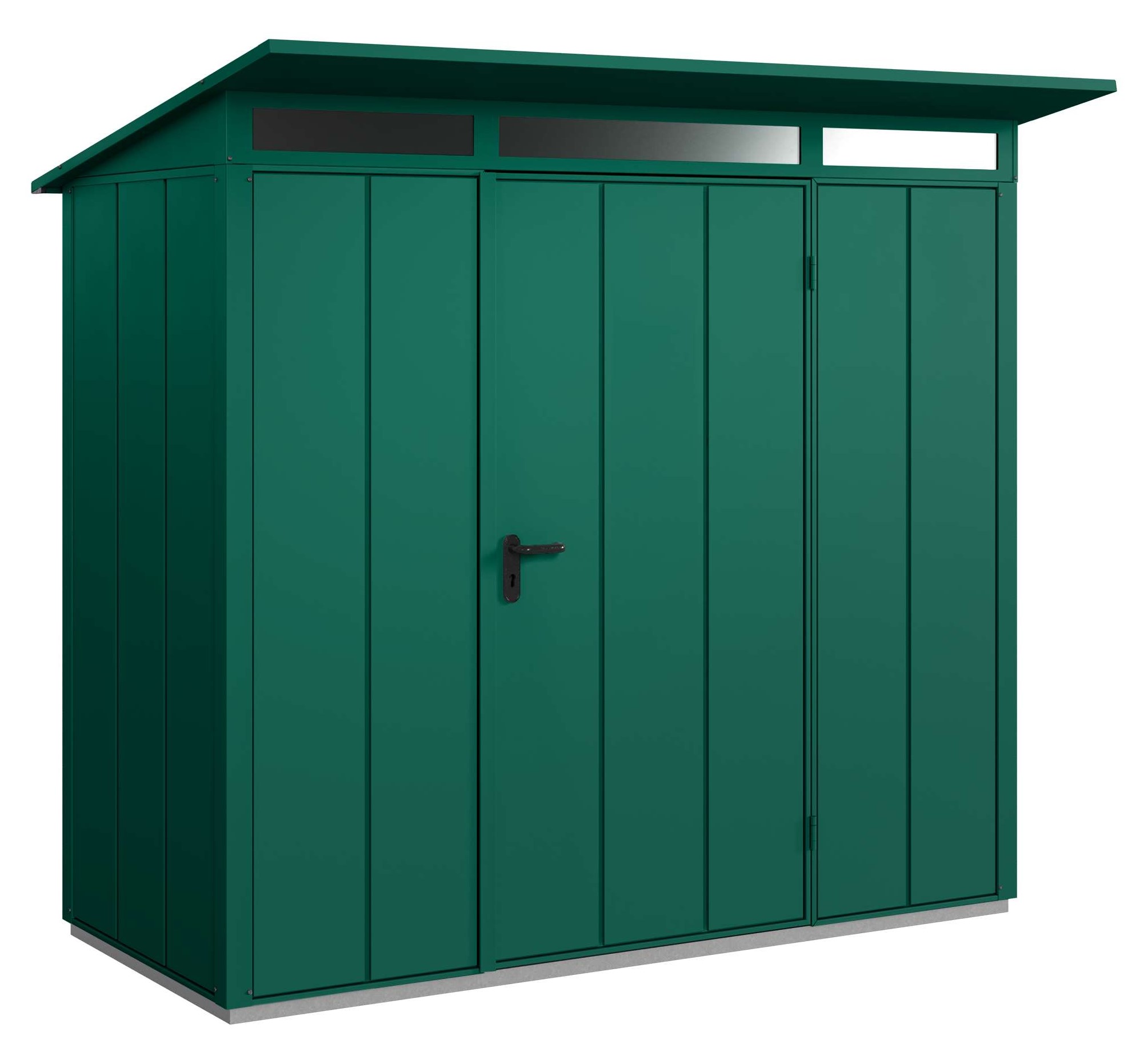 Hörmann Gerätehaus Modern-Pultdach Typ1 RAL6005 1flgl-Türe Hörmann Gerätehaus Modern-Pultdach Typ1 RAL6005 1flgl-Türe
