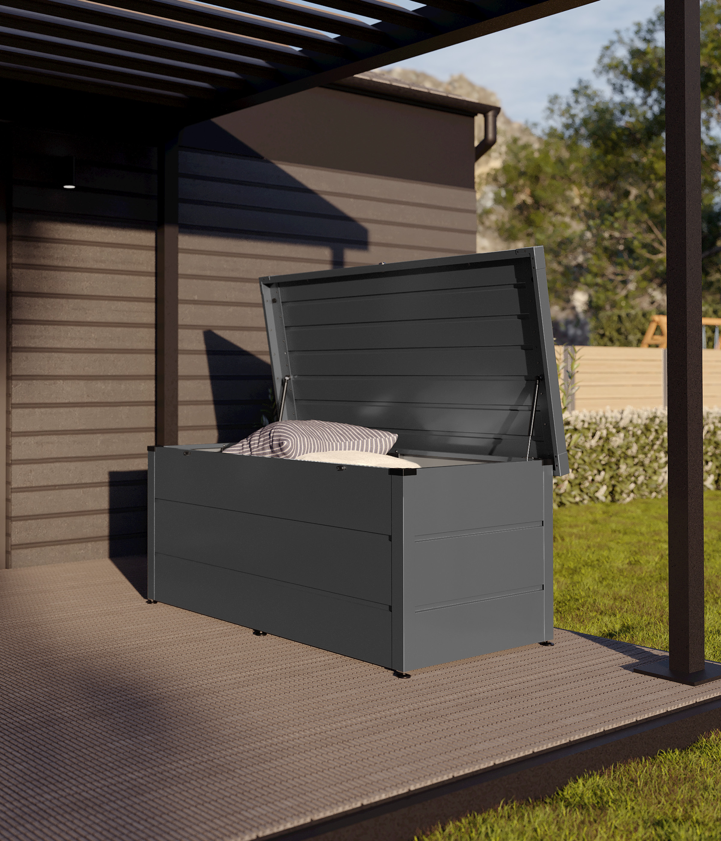 Gartenbox Juno Modern 1620 anthrazitgrau Gartenbox Juno Modern 1620 anthrazitgrau