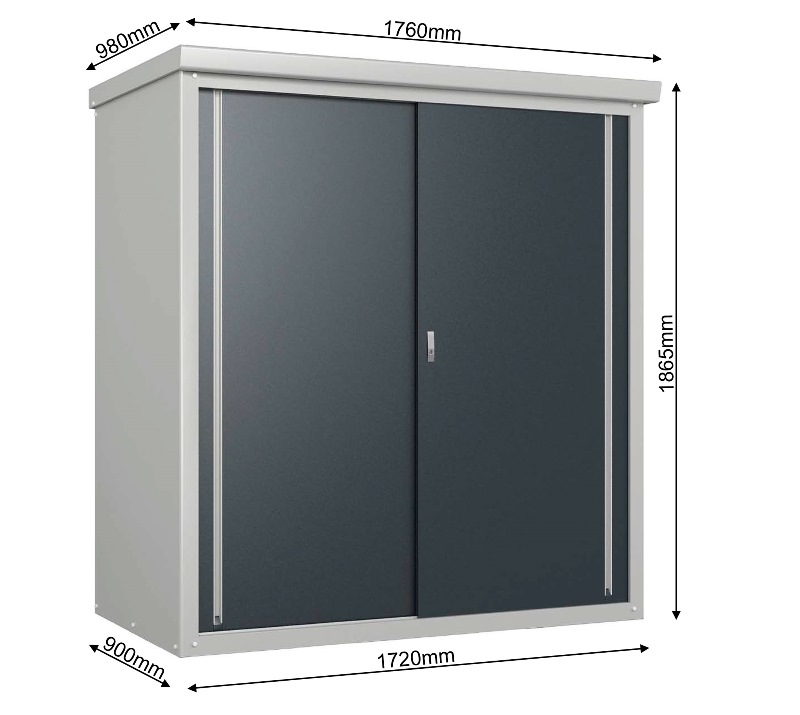 Trimetals Geräteschrank Guardian D63 Maße