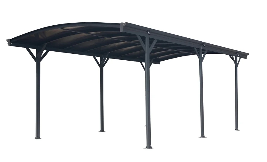 Westmann Aluminium Runddach Carport Bergen anthrazit 3x5m