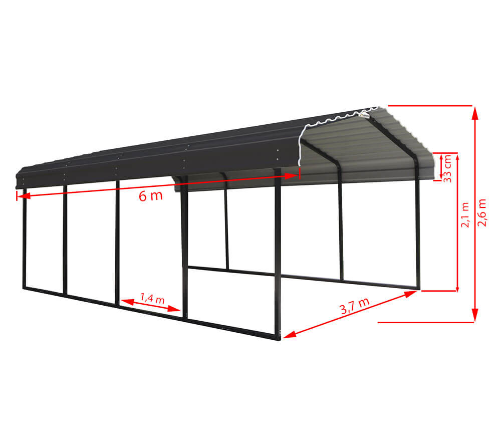 ShelterLogic Stahlcarport Rom