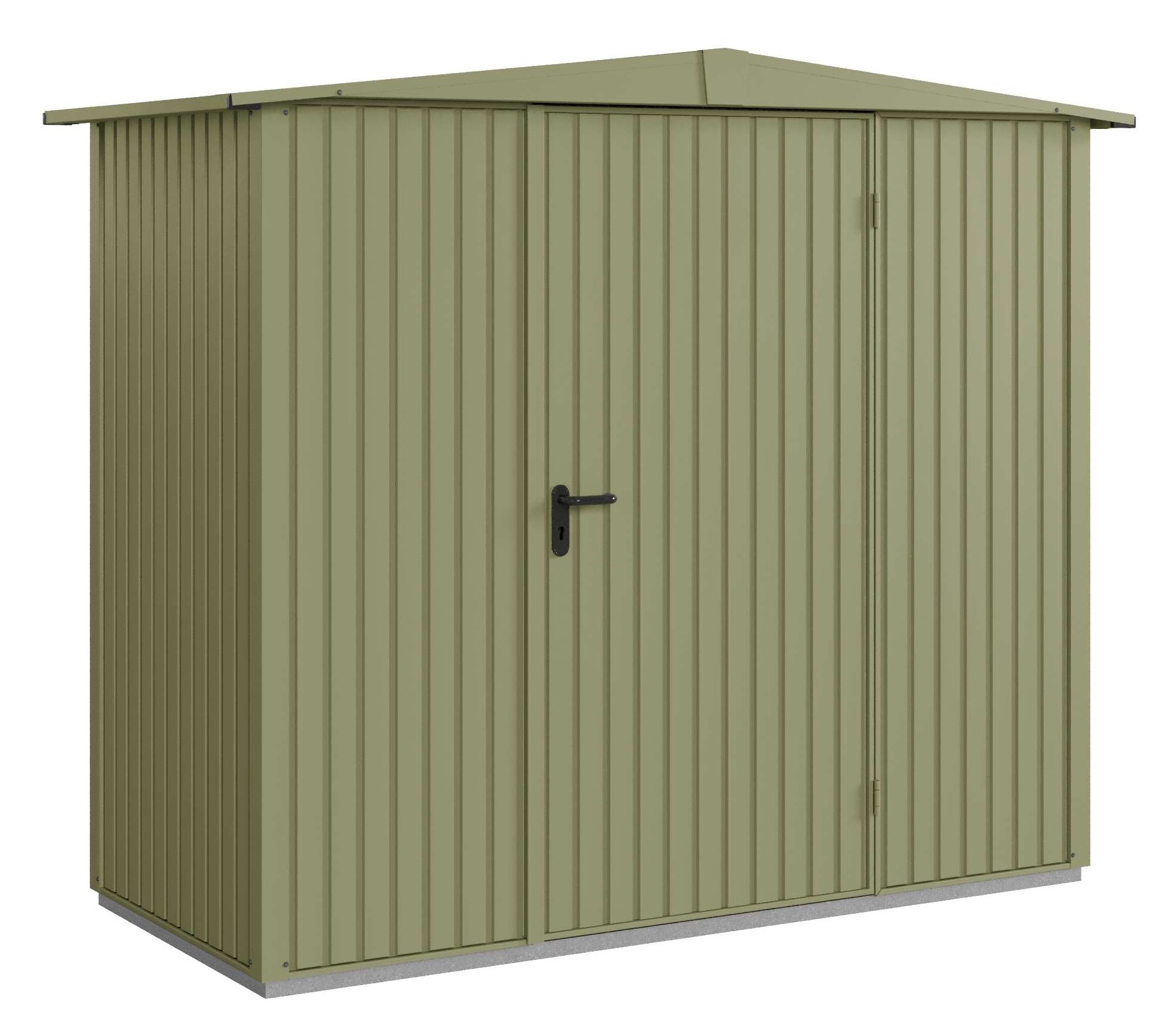Hörmann Gerätehaus Classic-Satteldach Typ1 RAL6013 1flgl-Türe Hörmann Gerätehaus Classic-Satteldach Typ1 RAL6013 1flgl-Türe