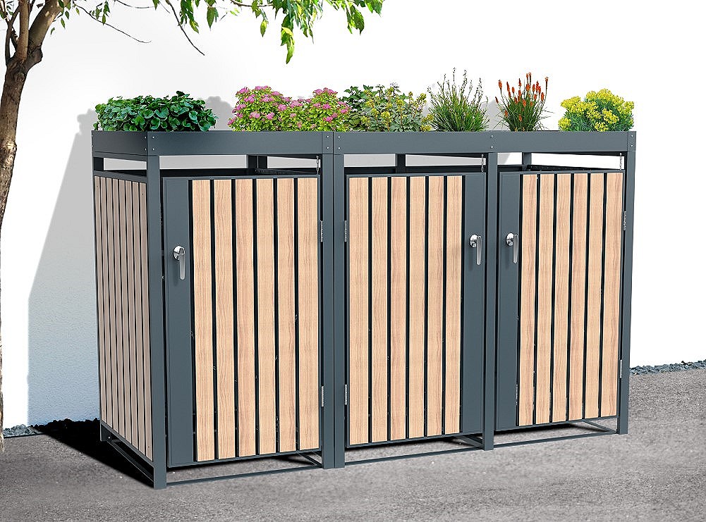 Mülltonnenbox Planta 3x240 Liter