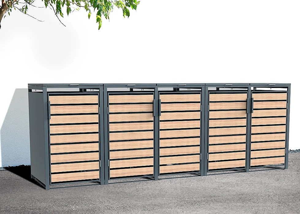 Mülltonnenbox Lacina 5x240 Liter Mülltonnenbox Lacina 5x240 Liter