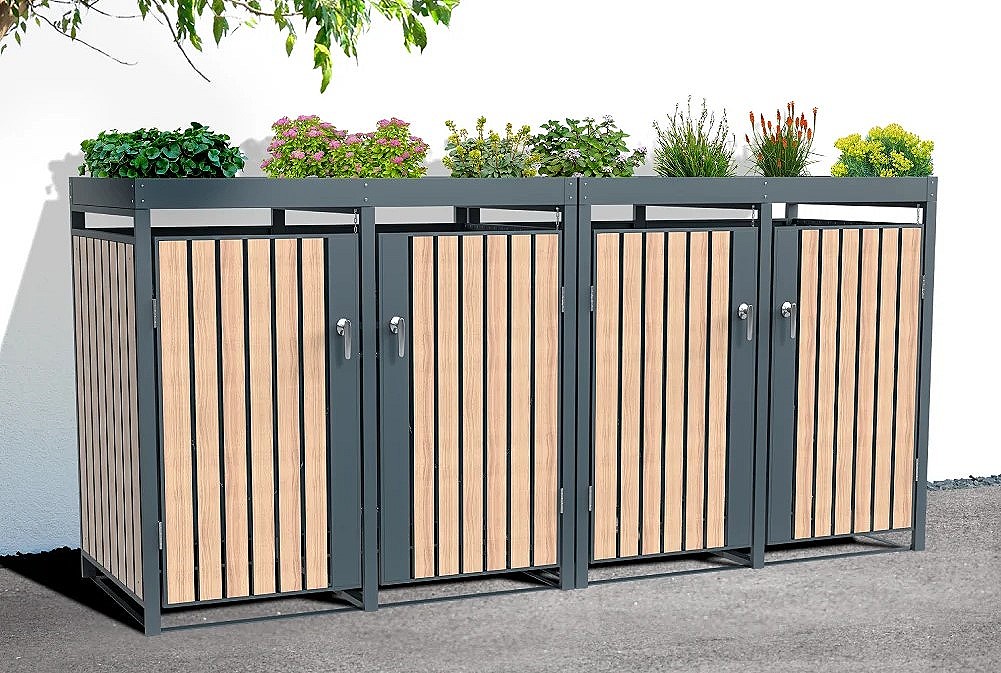 Mülltonnenbox Planta 4x240 Liter
