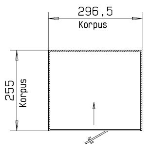 1-flg. Türe Frontseite